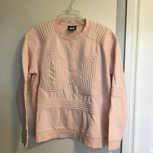 Ivy PARK Baby Pink Corded '04' Sweatshirt